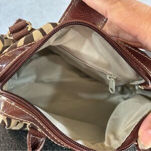 Liz Claiborne  zebra print mini purse